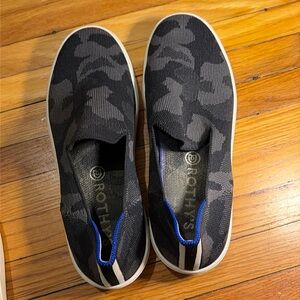 Rothy’s The Original Slip on Sneaker in Camo grey black